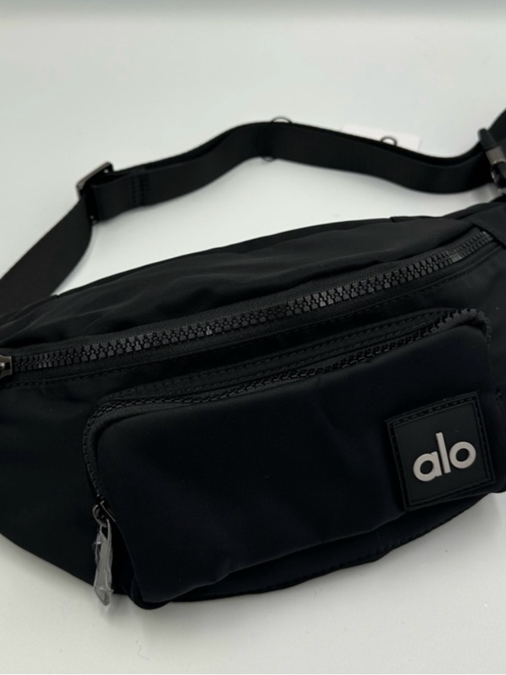 ALO Yoga Black Men's Belt Bag with Front Pocket